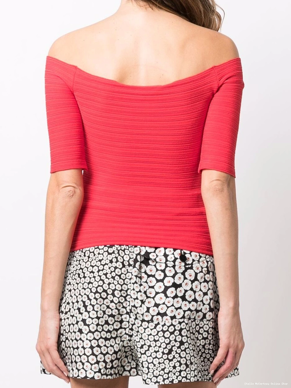 Affordable Stella cut-out off-shoulder McCartney top Women 0407